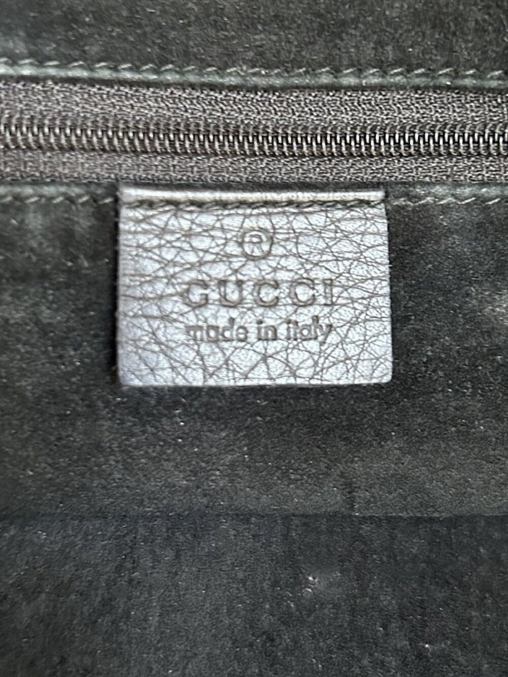 GUCCI Calfskin Leather Tote Bag, Shoulder Bag, Black - Picture 9 of 12